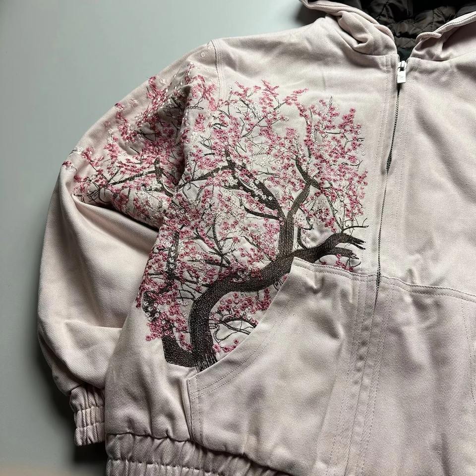Chic Y2K Embroidered Zip-Up Hoodie