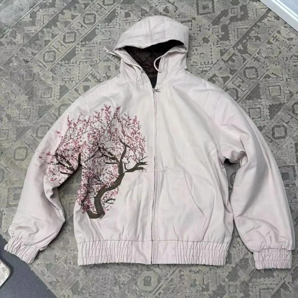 Chic Y2K Embroidered Zip-Up Hoodie