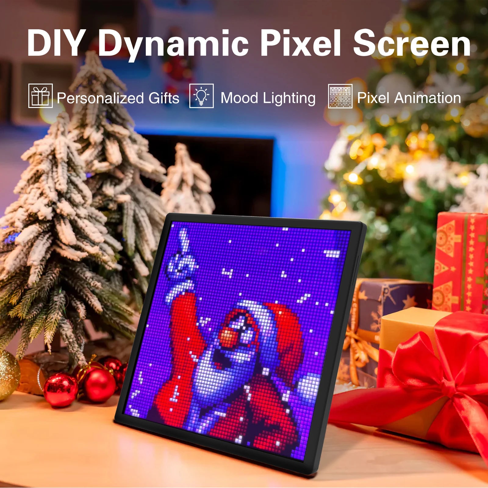 Transform Your Space with the LED Pixel Matrix Bluetooth Smart Display - Create Stunning Art, Gaming, and Anime Room Decor with App Control!