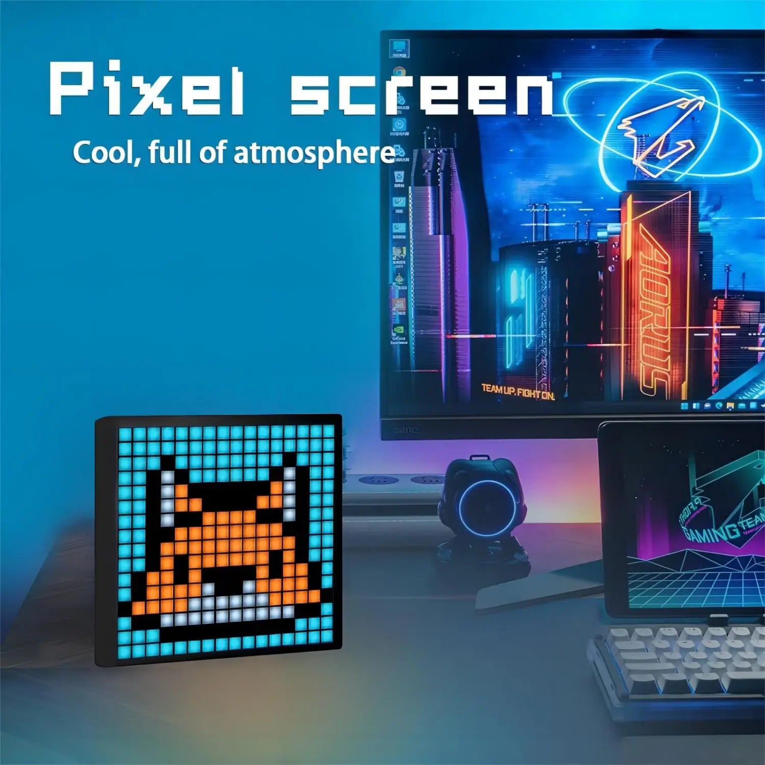 Transform Your Space with the LED Pixel Matrix Bluetooth Smart Display - Create Stunning Art, Gaming, and Anime Room Decor with App Control!